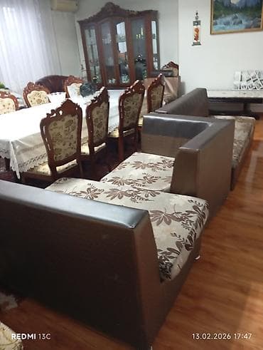 party box: Комплект мягкой мебели, Самовывоз, цвет - Коричневый — 5