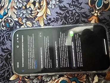 iphone x pro: IPhone 14 Pro, Б/у, 128 ГБ, Черный, Чехол, 87 % — 8