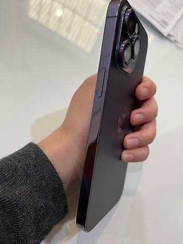 iphone 19: IPhone 14 Pro Max, Б/у, 256 ГБ, Deep Purple, Зарядное устройство, Чехол, Кабель, 79 % — 2
