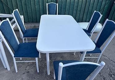 кухонные стулы: Кухонный стол и стул, Новый, Самовывоз, Платная доставка, цвет - Белый — 3