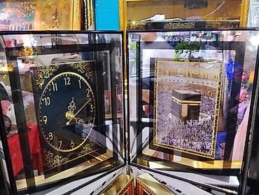 арабский саат: Настенные часы с исламским оформлением в стеклянной раме. - — 1