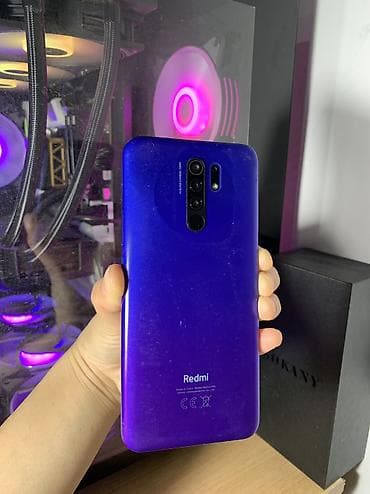realme 9i: Redmi, Redmi 9, Б/у, 32 ГБ, цвет - Синий, 2 SIM — 1