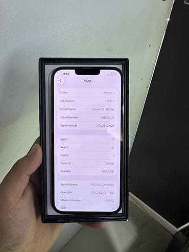 чехол 15 про мах: IPhone 13 Pro Max, 256 ГБ, Графит, Коробка, 100 % — 3