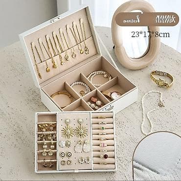 ювелирные перчатки: Шкатулка-органайзер для украшений - Материал внешней отделки — 1