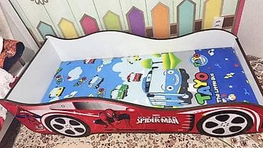 Детская кровать-машина с ярким дизайном «Spider-Man». - Корпус в виде at lalafo.kg Детская кровать-машина с ярким дизайном «Spider-Man». - Корпус в виде