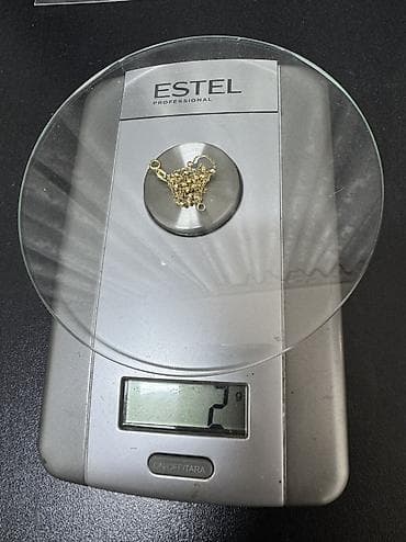 кулон золотое: Цепь для бензопилы, Проба 585, Женские — 6