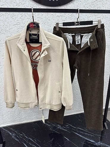 river woods: Мужской костюм ZEGNA (куртка + брюки) - Стиль: спортивно-повседневный — 2