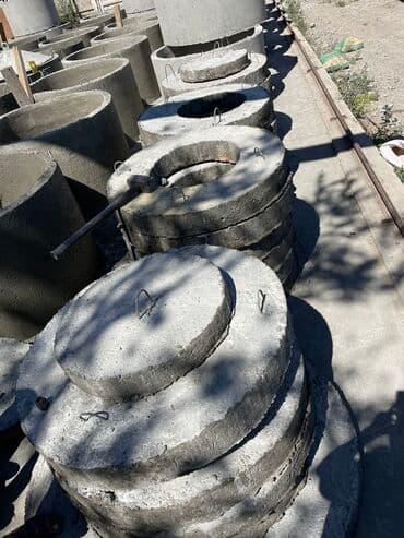 купить искусственный газон в рулонах: Крышка на кольцо, квадрат, Форма: Круглая, Материал: Бетон, Размер: 100 см — 4