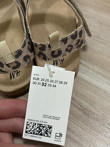 летние босоножки: Детские сандалии H&M - Размер: EUR 32 (указан на бирке и стельке) — 3