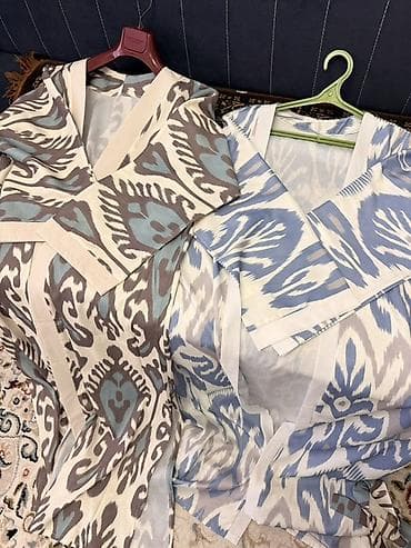 Кимоно-накидки с узбекским узором “икат” - Легкие накидки свободного