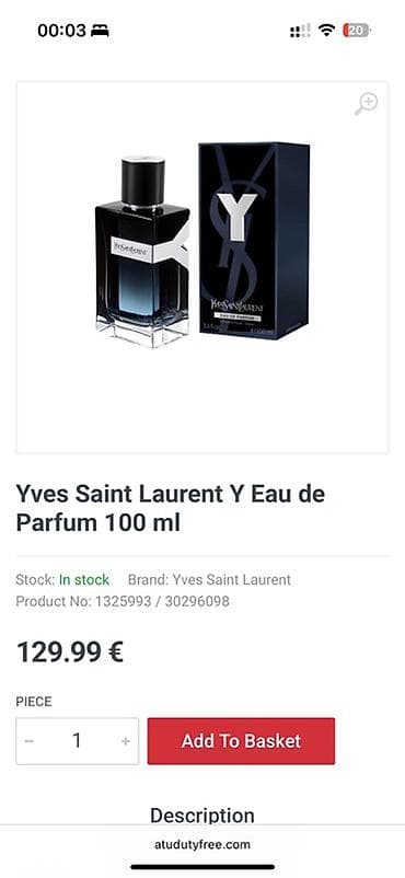 мужской аромат: Мужской Парфюм (духи) Yves Saint Laurent Y (YSL) Edp. Оригинал — 1
