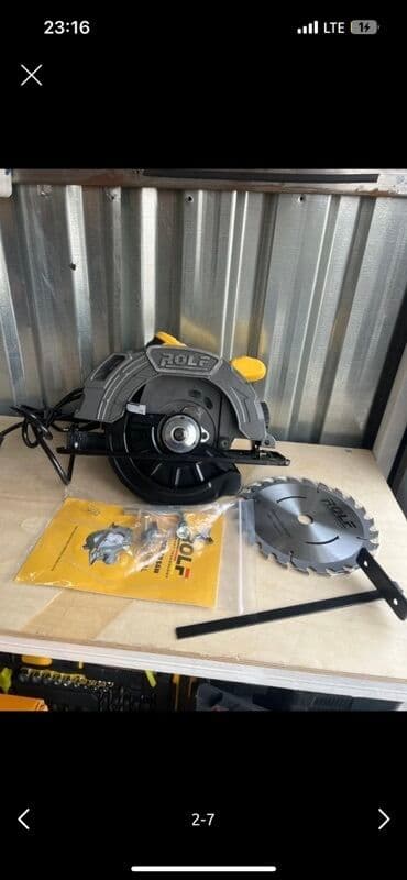 Генераторлор: Дисковая циркулярная пила ROLF - Сетевой инструмент для распила — 2
