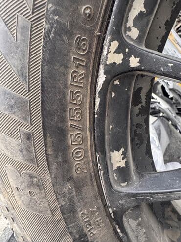 колпак матиз: Колеса в сборе 205 / 55 / R 16, Лето, Б/у, Комплект, Легковые, Литые, отверстий - 4 — 5