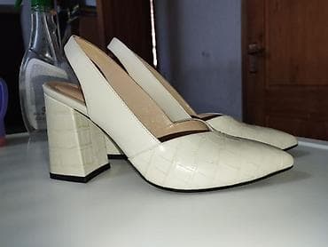 Личные вещи: Женские туфли-слингбэки TUCINO - Цвет: молочный (айвори) - Материал — 5