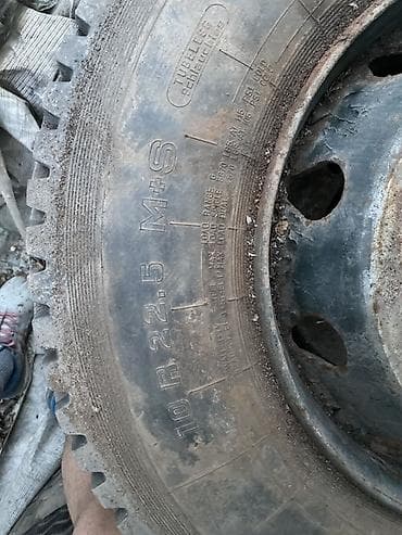 прицеп тандем грузовой: Колеса в сборе 260 / >80 / R 22,5, Всесезонная, Б/у, Грузовики/Автобусы, Железные, отверстий - 10 — 9