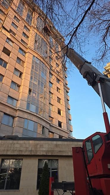 раздвижная лестница: Аренда автовышки/телескопического подъемника - Рабочая высота: до — 1