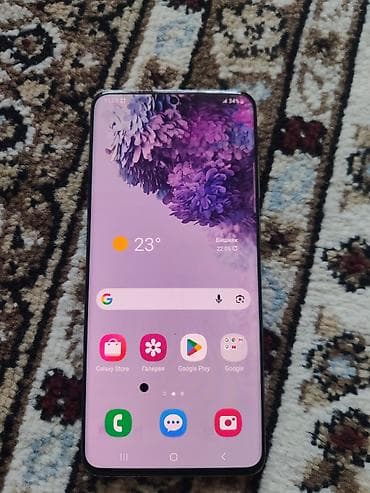 nokia android: Samsung Galaxy S20 Plus, Б/у, 128 ГБ, цвет - Серый, 2 SIM, eSIM — 2