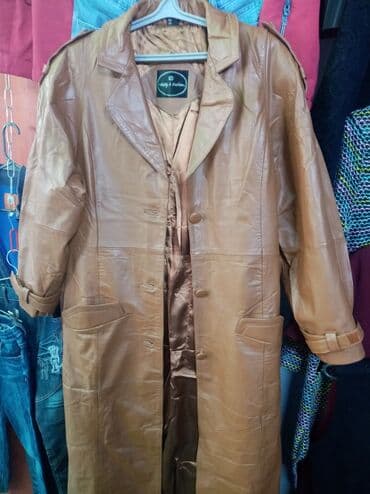 Плащ кожаный, новый, Индия. 2500 сом. Тел