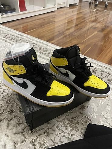 nike react: Кроссовки Air Jordan 1 Mid “Yellow/Black/White” - Размер: US 8 / UK 7 — 3