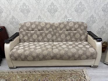 Комплект мягкой мебели, Б/у, цвет - Бежевый