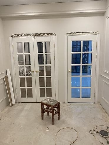 наличники на двери: Двери для домов и квартир, Деревянная, Одностворчатая, Со стеклом, цвет - Белый — 1