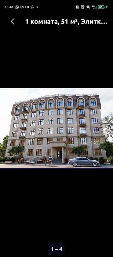 магазин аламедин 1: Элитка, 1 бөлмө, 51 м² — 3