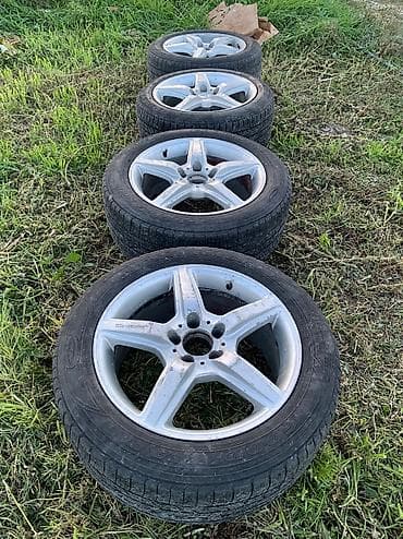 et35: Колеса в сборе 225 / 55 / R 17, Лето, Б/у, Комплект, Легковые, Литые, отверстий - 5 — 2