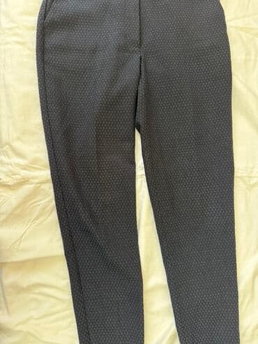 двойка брюки и кофта: Брюки Классические, Экокожа, S — 3