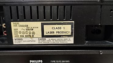 Аудиотехника: PHILIPS made in Portugal, Belgian, 2х кассетная дека реверсная, левый — 9