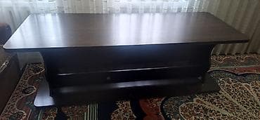 купить журнальный столик стеклянный: Стол трансформер Для зала, Раскладной стол, цвет - Коричневый — 1