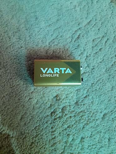 3 7v: Батарейка крона Varta Longlife 9V (тип 6LR61). Состояние: идеальное — 4