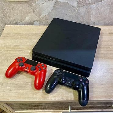 Техника жана электроника: Игровая консоль Sony PlayStation 4 Slim с двумя беспроводными — 1