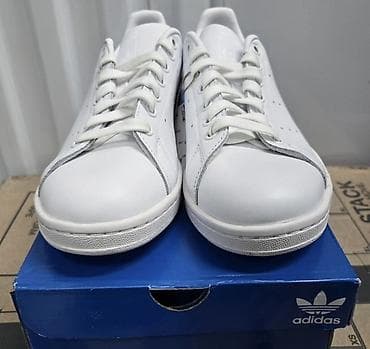 stan smith: Adidas Stan Smith,Оригинал,полностью белые - Классическая модель Stan — 2
