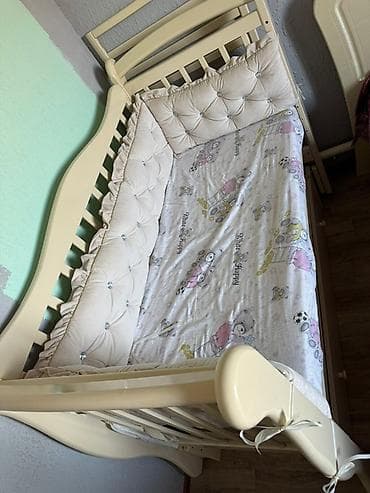 детскую кроватку кроватка к: Матрас, Б/у — 5