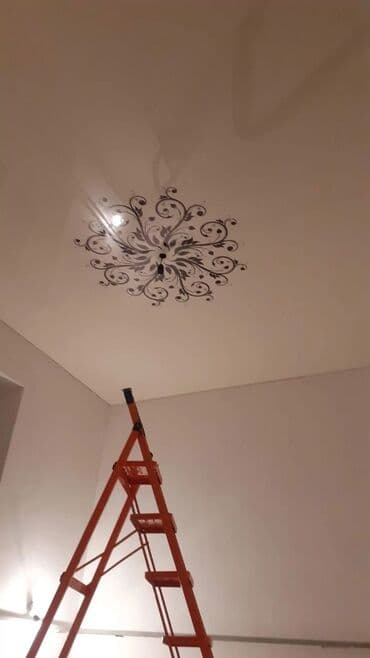 шпатель для натяжных потолков: Керме шыптар Жылтырак, Жылтырабаган, 3D потолоктор Монтаждоо, Кепилдиги, Демонтаждоо — 4