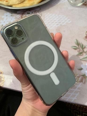 зарядник macbook: IPhone 11 Pro, Б/у, 256 ГБ, Зеленый, Чехол, 92 % — 2