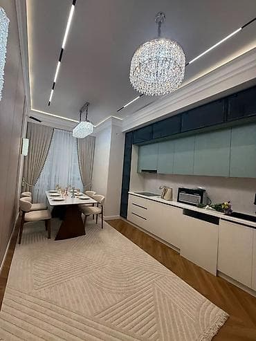 Батирлер: 2 бөлмө, 80 м², Асанбай мкр Элитка, 11 кабат, Дизайнердик оңдоо — 6