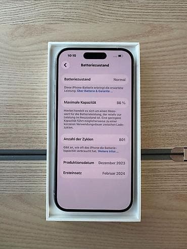 iphone 15 rpo max: IPhone 15 Pro, Б/у, 256 ГБ, Natural Titanium, Коробка, 85 % — 8