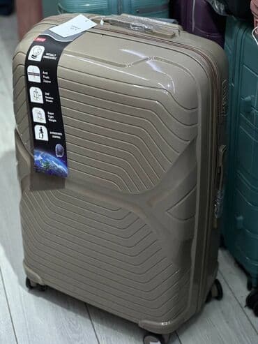 чемодан дорожный бу: Чемодан, Новый, Материал: Полиэстер, Средний (40 - 70 л), Без колес, Водонепроницаемость, Вращающиеся колеса на 360° — 3