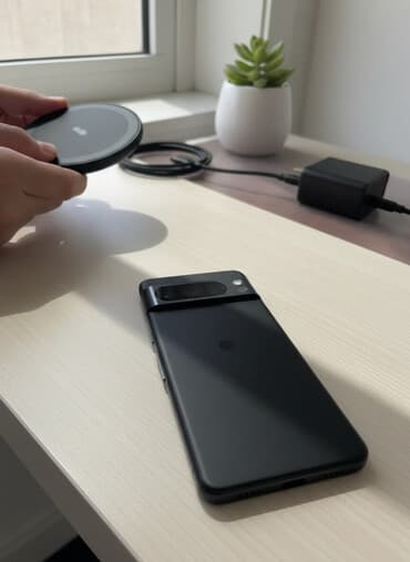 телефон 7а: Google Pixel 8 Pro, Б/у, 256 ГБ, цвет - Черный, 1 SIM — 1