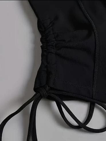 soft shell: Женская спортивная кофта на молнии - Цвет: черный - Приталенный крой — 4