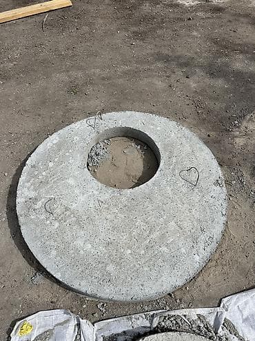 в туалет: Железобетонное (ЖБИ) кольцо для септика Размер: 110 x 90 x 8 см, Платная установка, Оптом, В розницу — 2