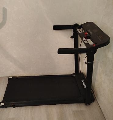 Спорт жана эс алуу: Электрическая беговая дорожка черного цвета, предназначенная для — 6