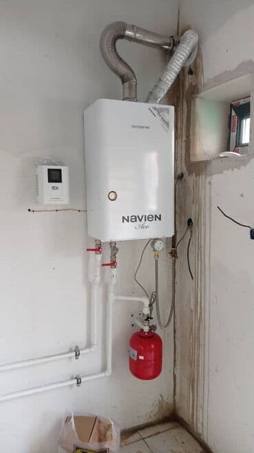 напольные газовые котлы: Газовый котел навиен, новьен, novien, navien выносной пульт — 4