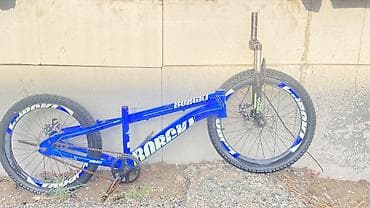 сидушка велосипед: BMX/трюковой велосипед BORGA – облегчённая алюминиевая рама синего — 1