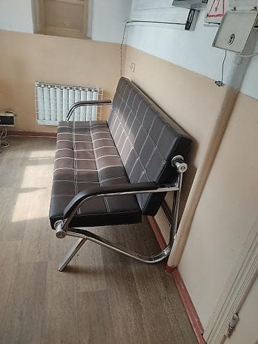 Офисные диваны: Офисный диван, цвет - Коричневый, Экокожа — 2