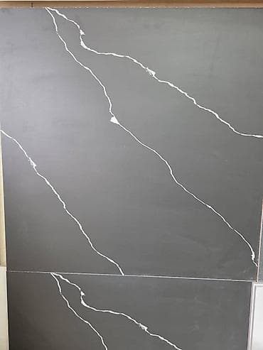 Үй жана бакча: Максаты: Пол үчүн, түсү - Боз, Жылтырабаган, 60x60 см — 1