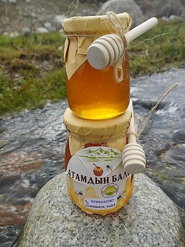 Азык-түлүктөр: Натуральный горный мёд «Атамдын балы» - 100% пчелиный мёд густой — 4