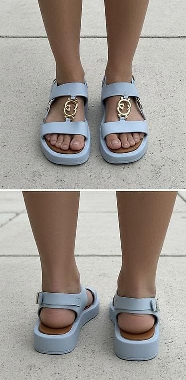 кожаные бу: Женские сандалии новые в 40 на узкую ногу — 5