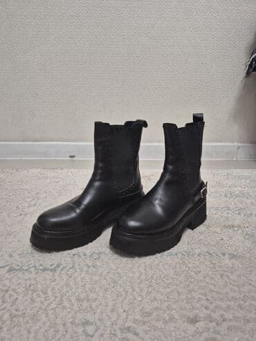 сапоги зимние женские натуральная кожа натуральный мех распродажа: Өтүктөр, 37, Колдонулган, түсү - Кара, Өзү алып кетүү, Акылуу жеткирүү — 3